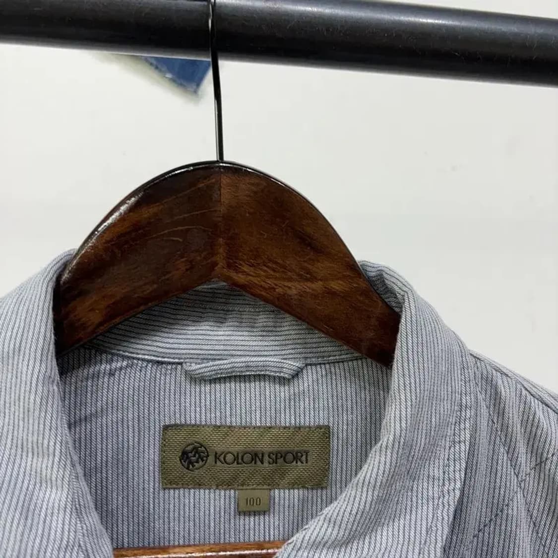 (100) 코오롱스포츠 아웃도어 캐주얼 누빔 카라 셔츠 자켓 상품이미지2