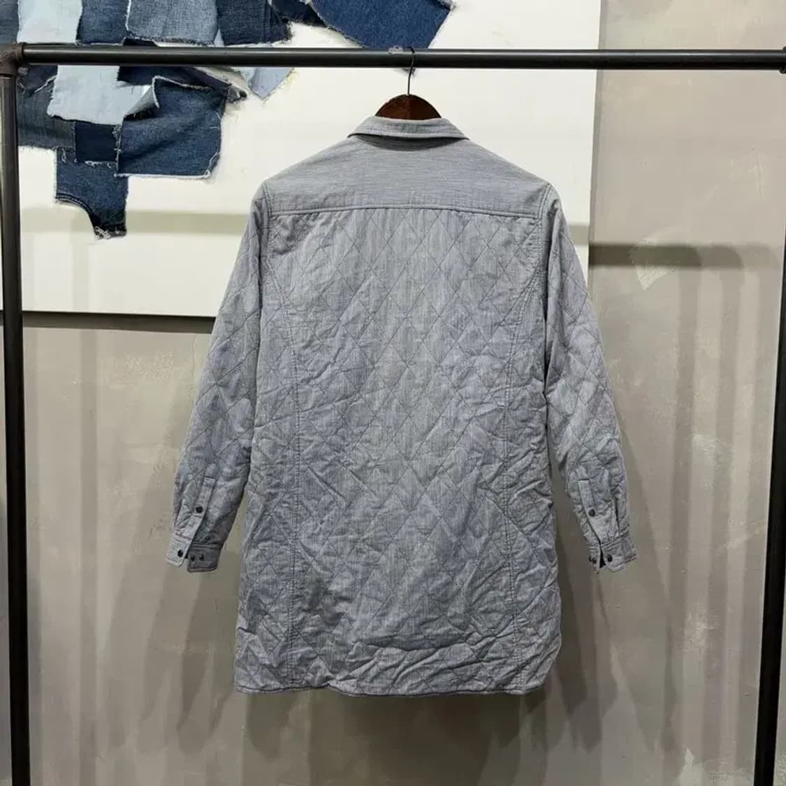 (100) 코오롱스포츠 아웃도어 캐주얼 누빔 카라 셔츠 자켓 상품이미지4