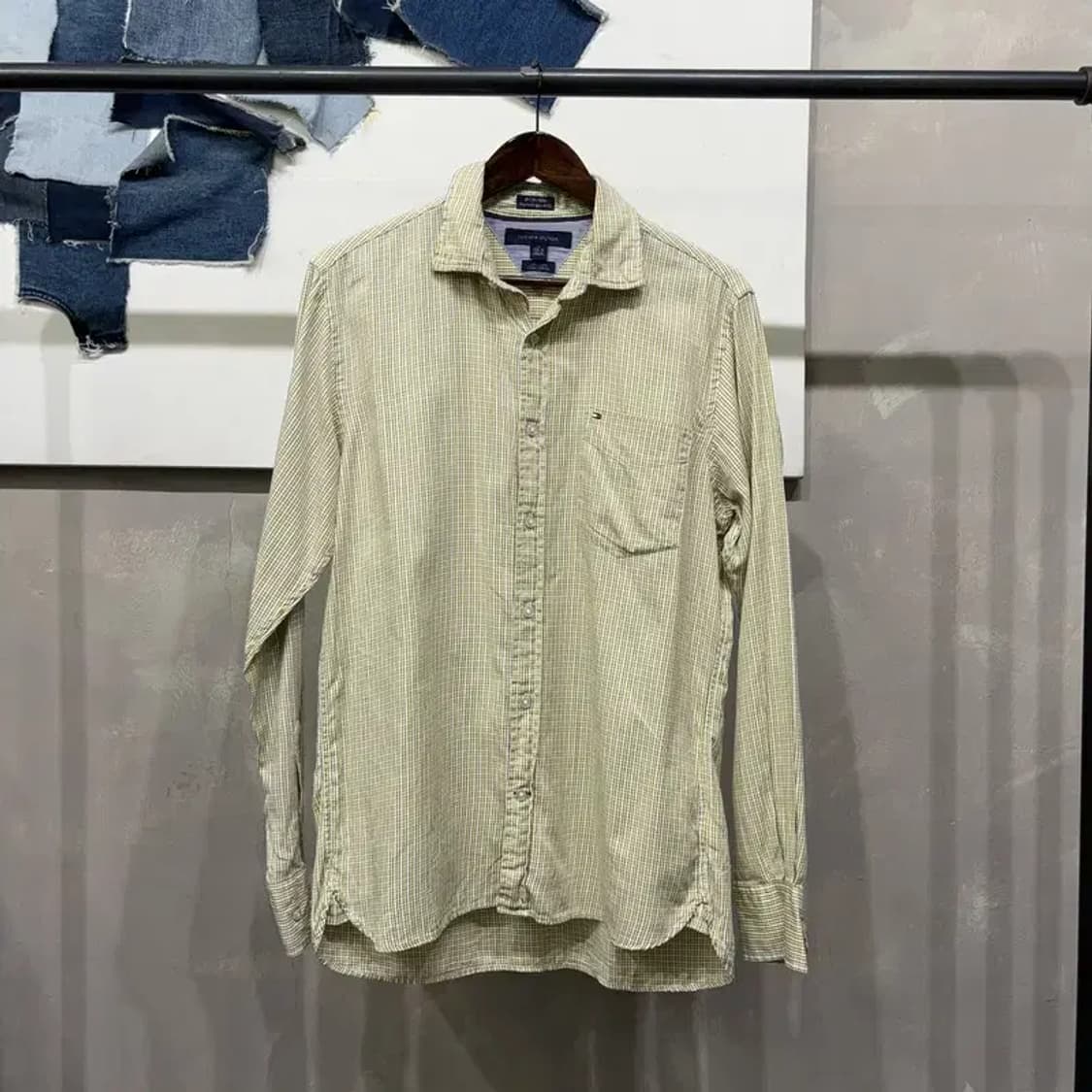 (105) 타미힐피거 클래식 캐주얼 체크 셔츠 남방 상품이미지1