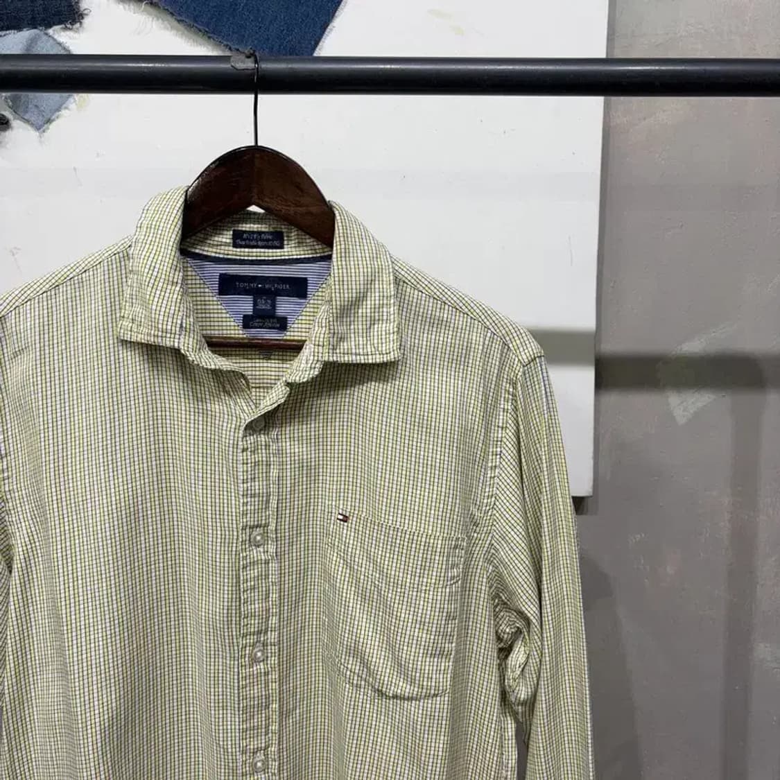 (105) 타미힐피거 클래식 캐주얼 체크 셔츠 남방 상품이미지3