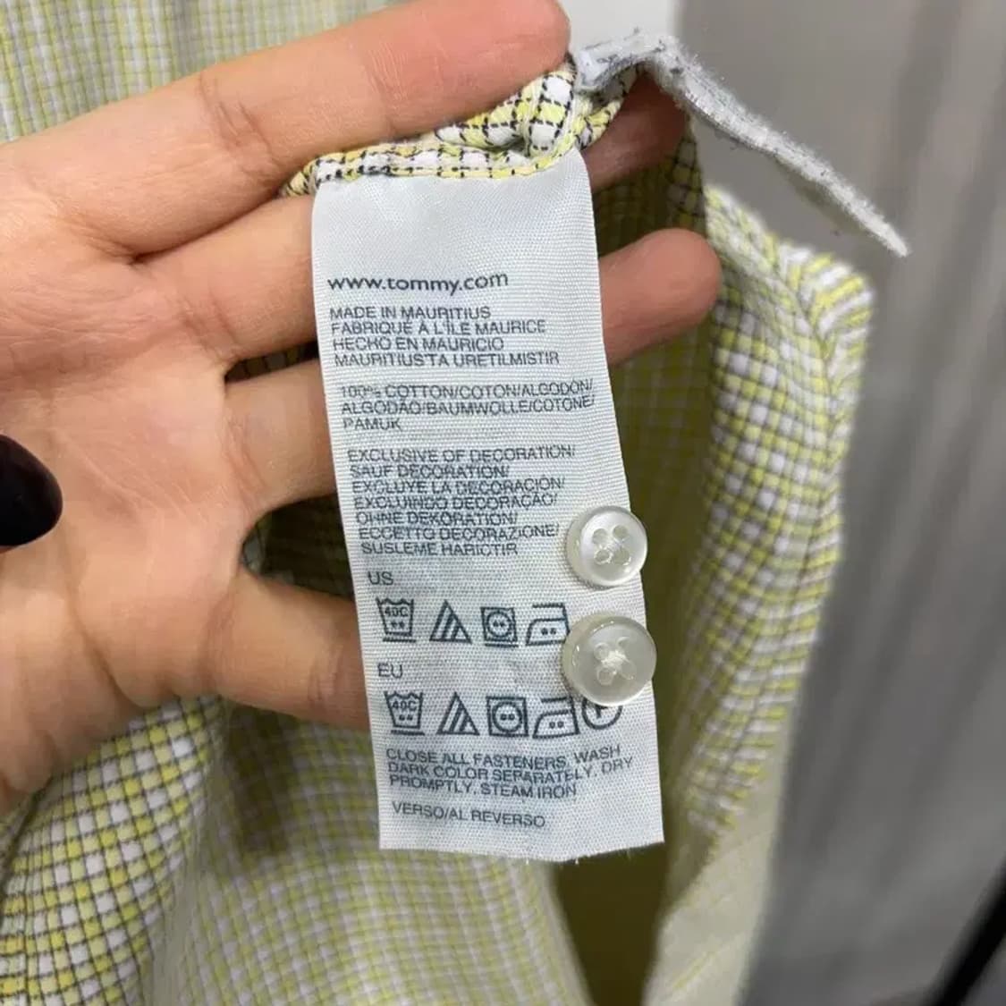 (105) 타미힐피거 클래식 캐주얼 체크 셔츠 남방 상품이미지5
