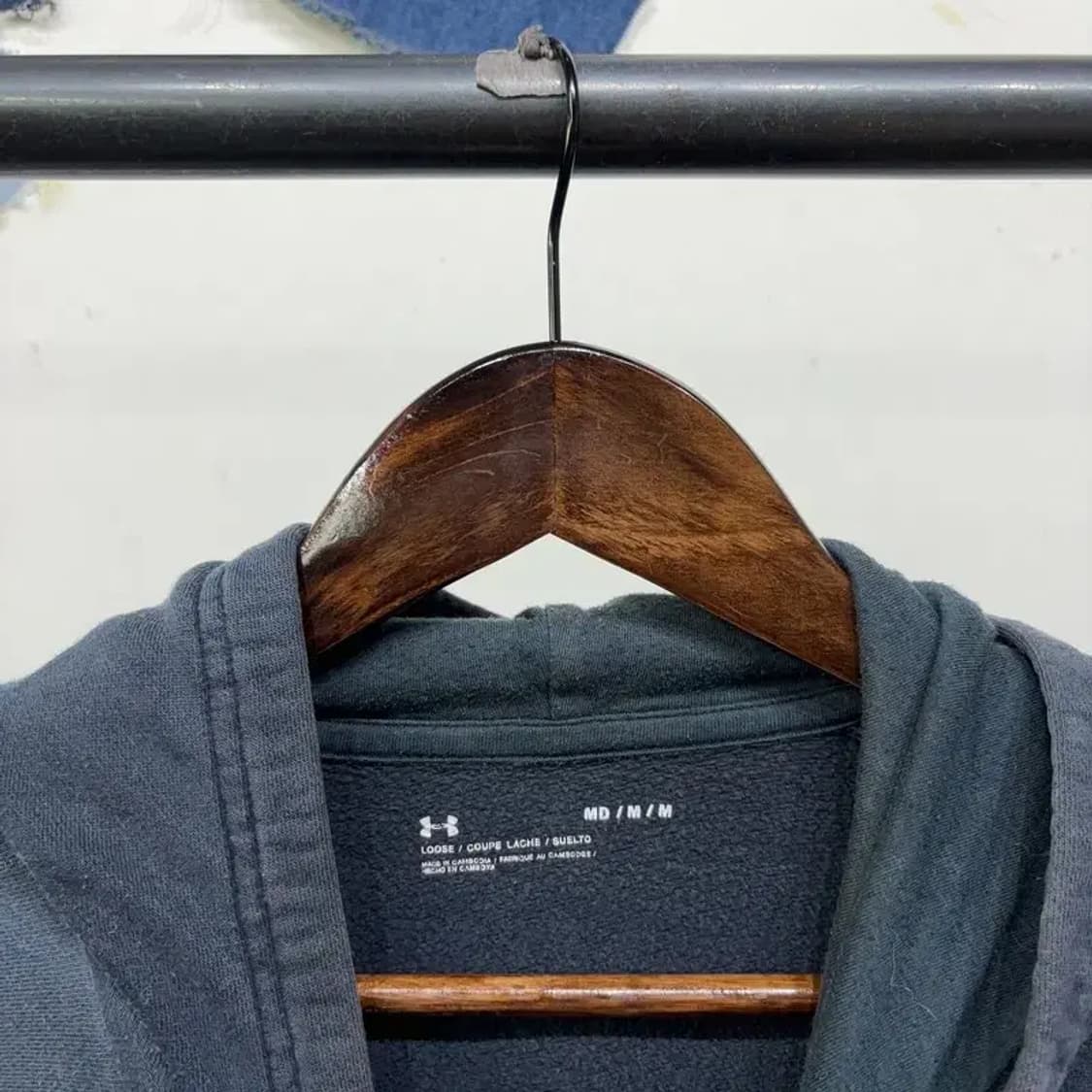 (95) 언더아머 헬스 캐주얼 기모 빅프린팅 후드티 상품이미지2