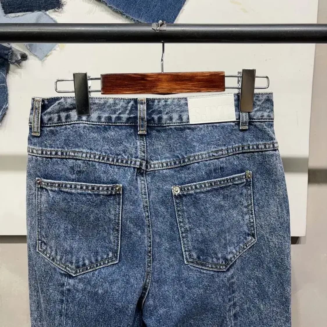 (26인치) SJYP 여성 한섬 워싱 데님팬츠 청바지 상품이미지4