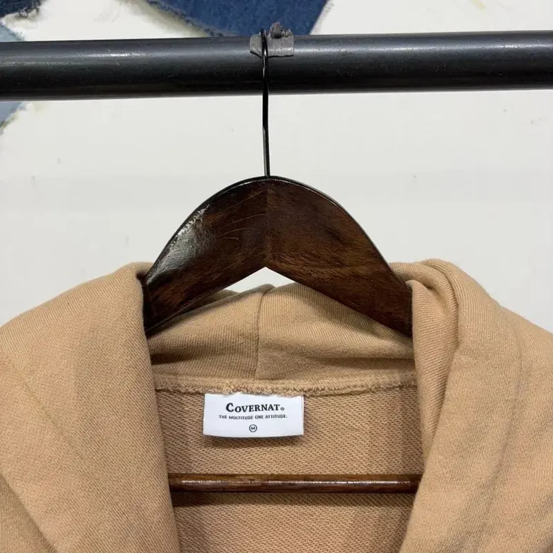 (105) 커버낫 스트릿 캐주얼 로고 자수 후드티 상품이미지2