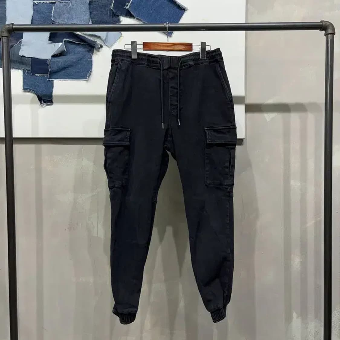 (32~34인치) 카이아크만 스트릿 캐주얼 밴딩 카고팬츠 바지 상품이미지1