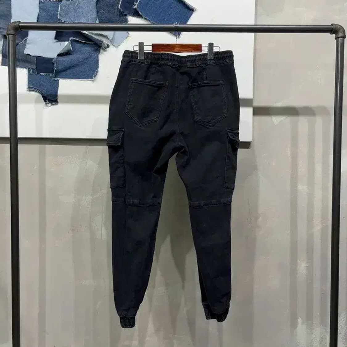 (32~34인치) 카이아크만 스트릿 캐주얼 밴딩 카고팬츠 바지 상품이미지3