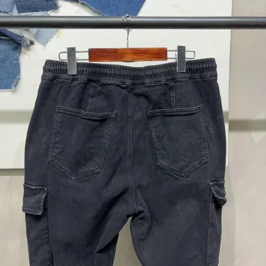 (32~34인치) 카이아크만 스트릿 캐주얼 밴딩 카고팬츠 바지 상품이미지4