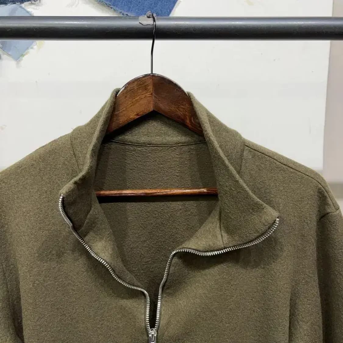 (90) 코스 COS 여성 울 비스코스 투웨이 집업 저지 자켓 상품이미지2