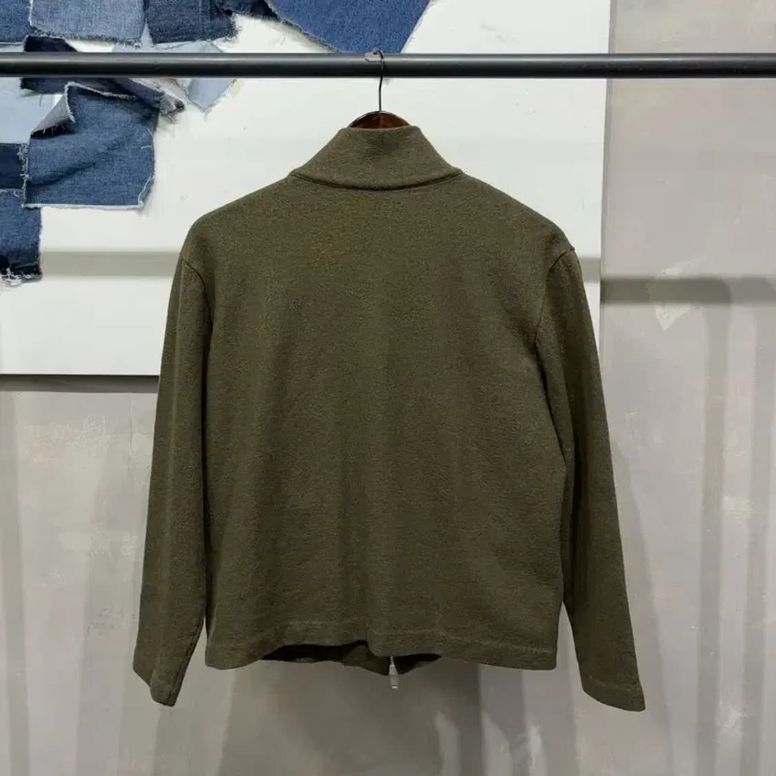 (90) 코스 COS 여성 울 비스코스 투웨이 집업 저지 자켓 상품이미지4