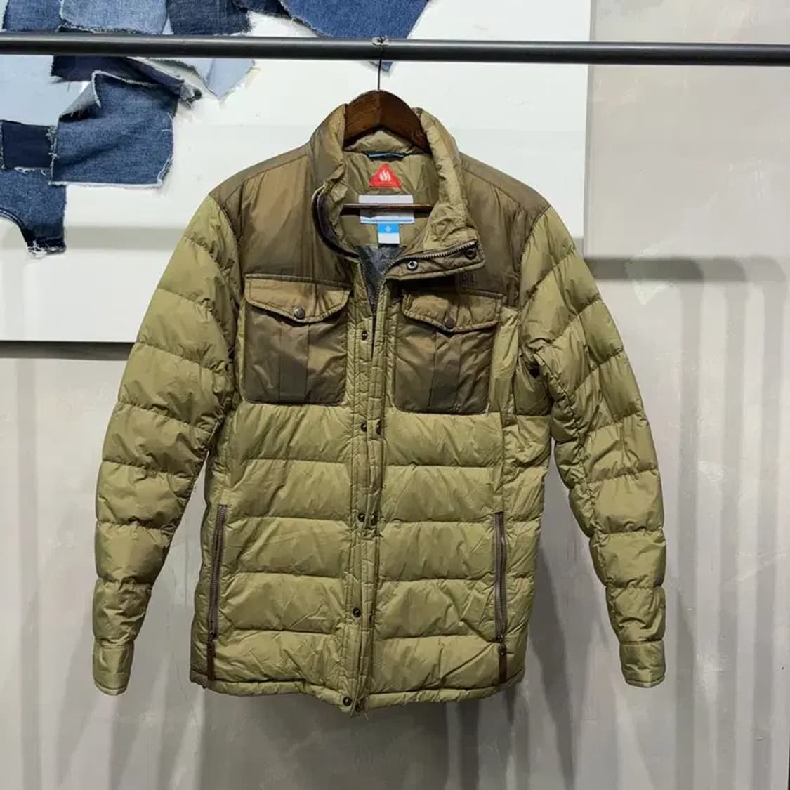 (100) 콜롬비아 아웃도어 구스다운 거위털 패딩 상품이미지1