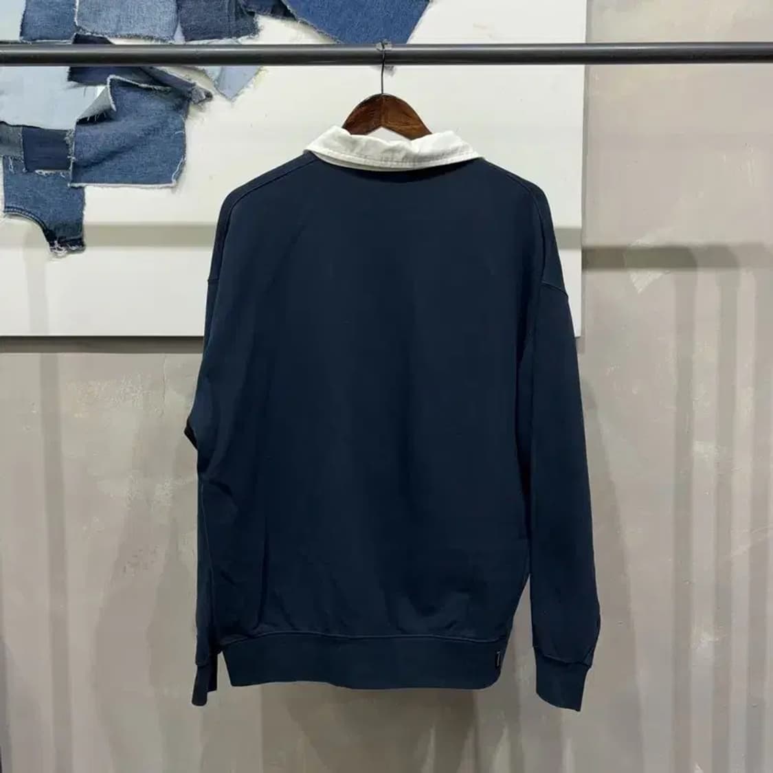 (110) 커버낫 캐주얼 헨리넥 카라 맨투맨 긴팔 티 상품이미지4