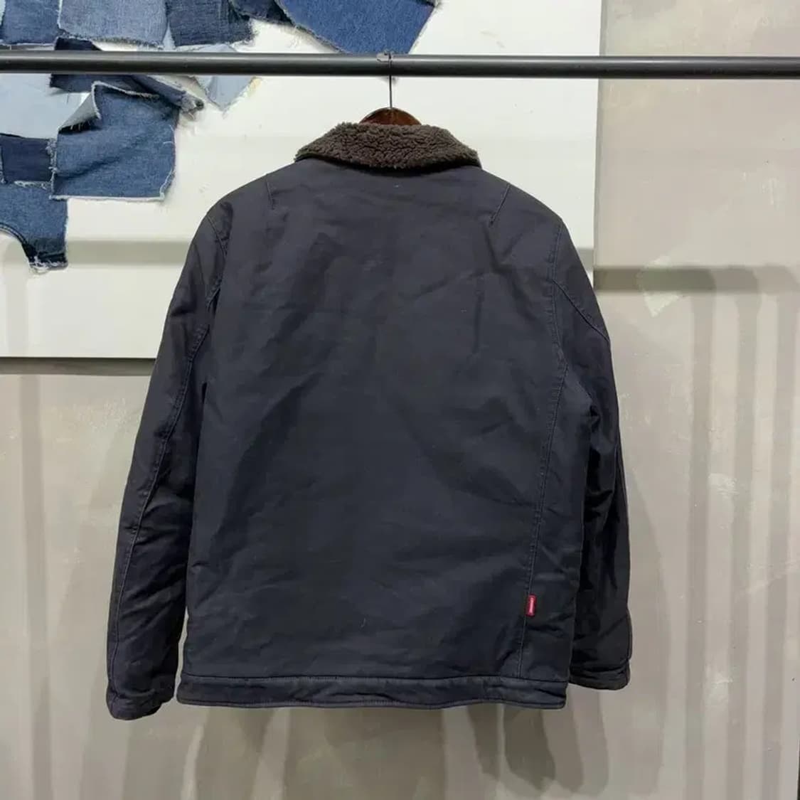 (105) 커버낫 캐주얼 양털 쉐르파 네이비 워크점퍼 상품이미지4