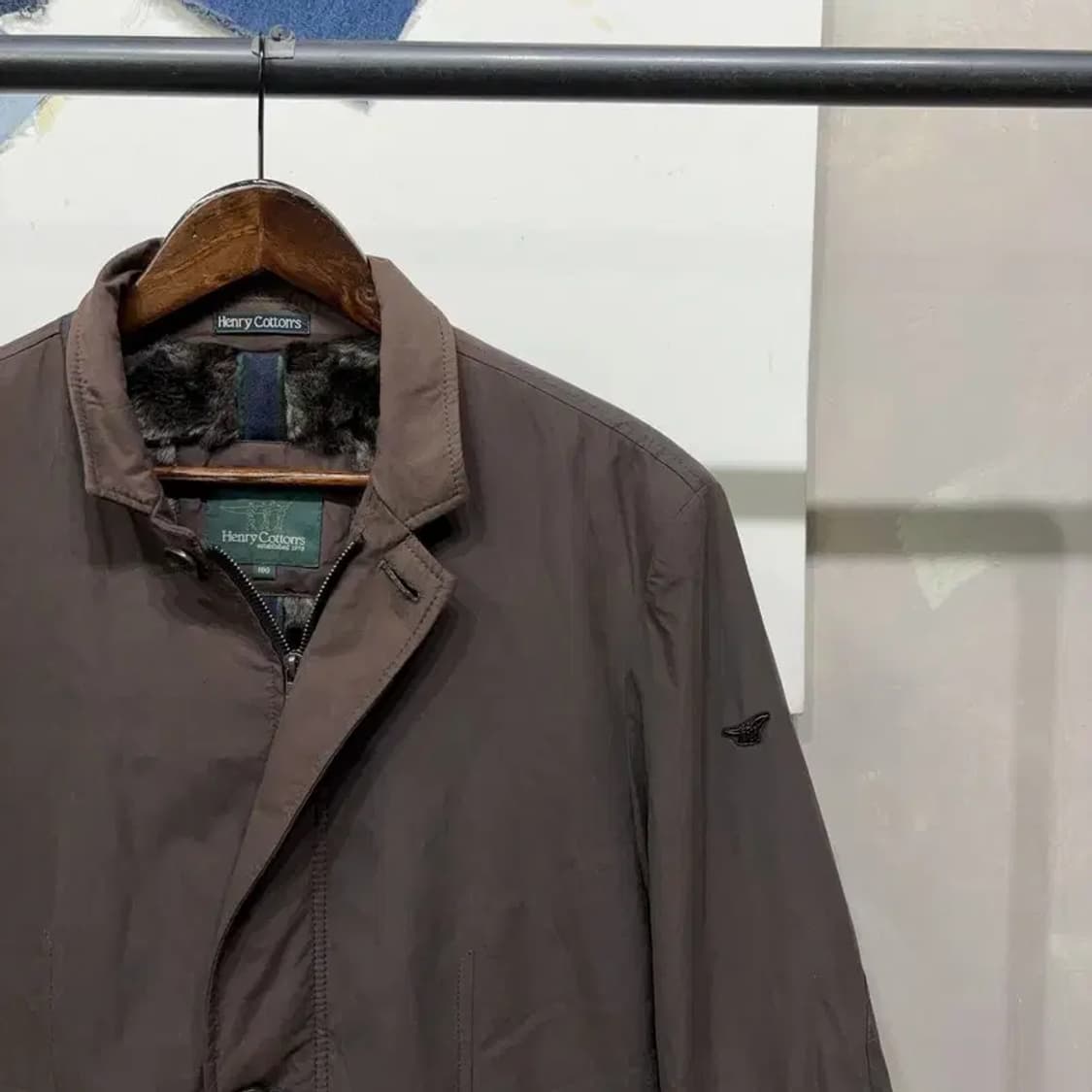 (100) 헨리코튼 캐주얼 클래식 경량 패딩 블레이저 자켓 상품이미지3