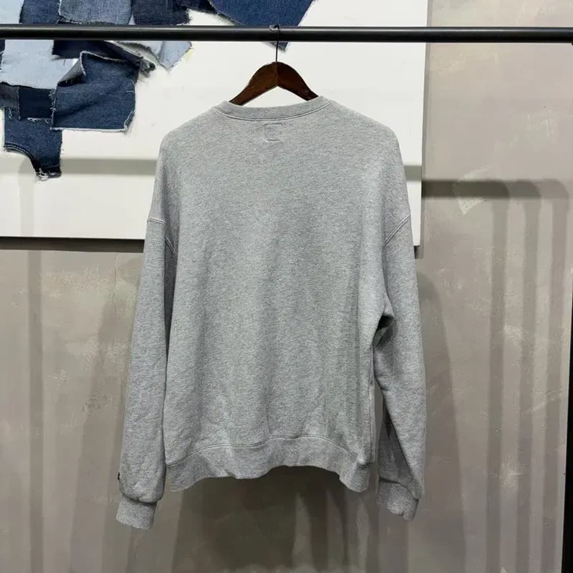 (100) 이벳필드 스트릿 캐주얼 빅프린팅 맨투맨 긴팔 티 상품이미지4