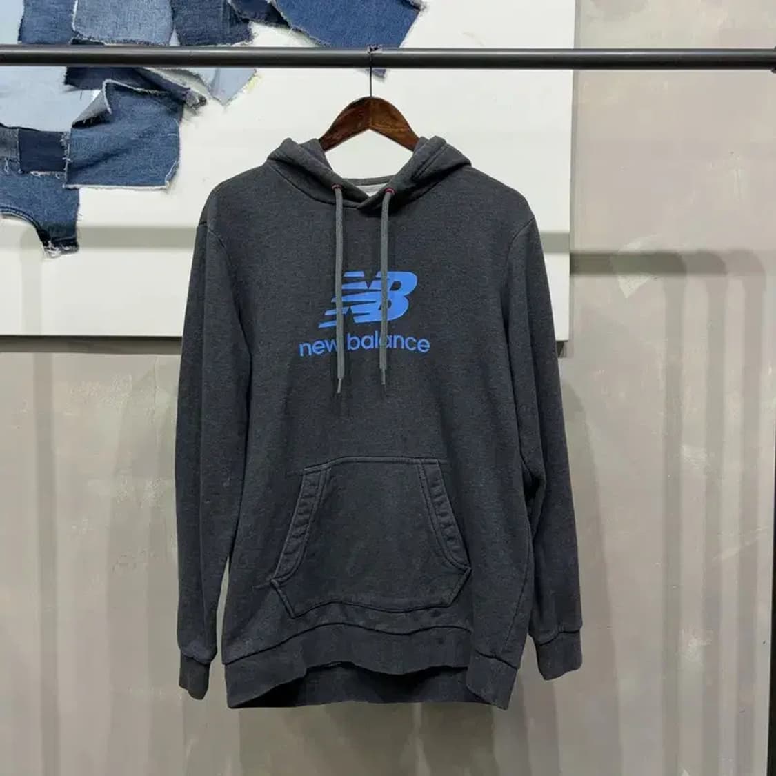 (100) 뉴발란스 스트릿 캐주얼 프린팅 후드티 상품이미지1