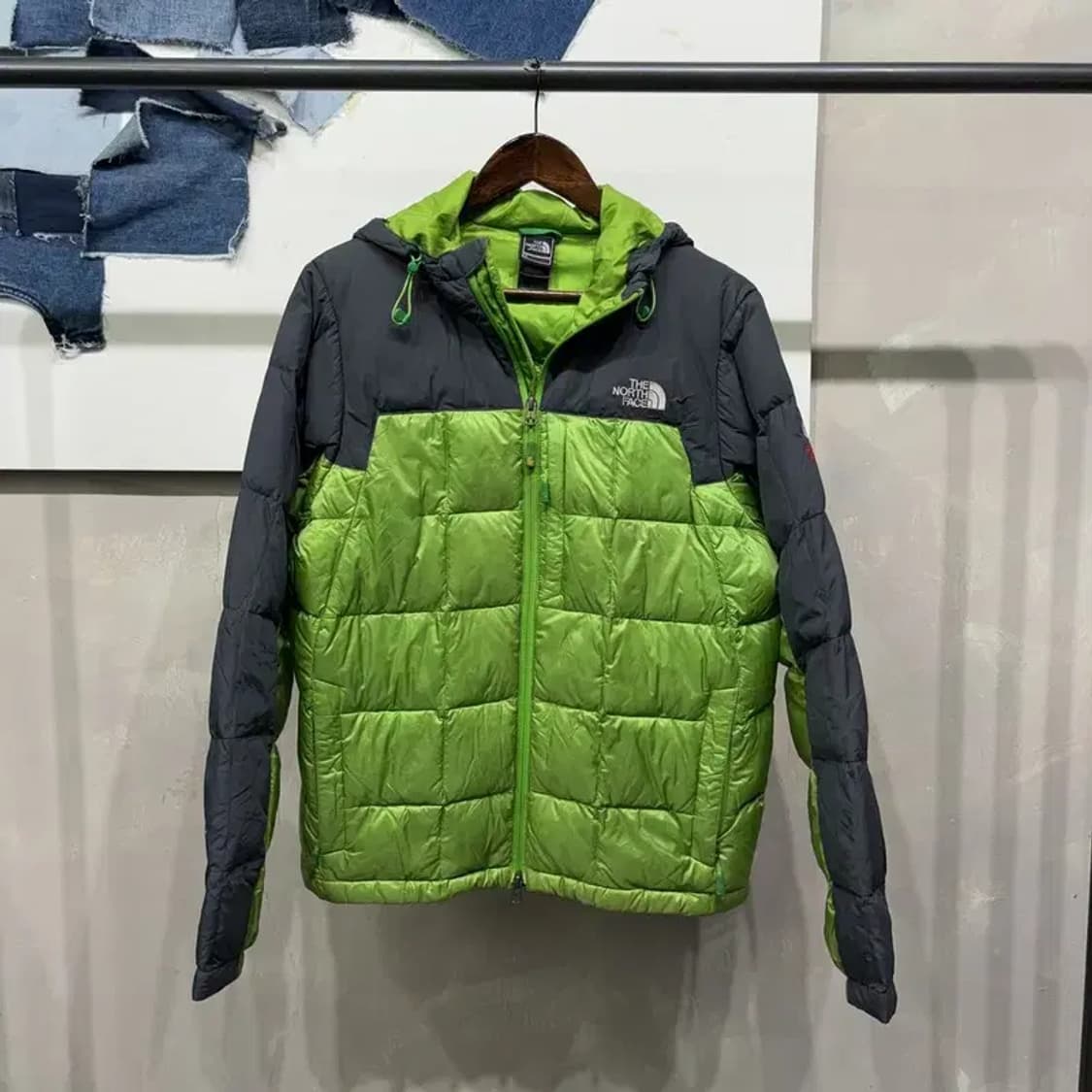 (90) 노스페이스 800 아웃도어 서밋시리즈 퀼팅 배색 후드 패딩 상품이미지1