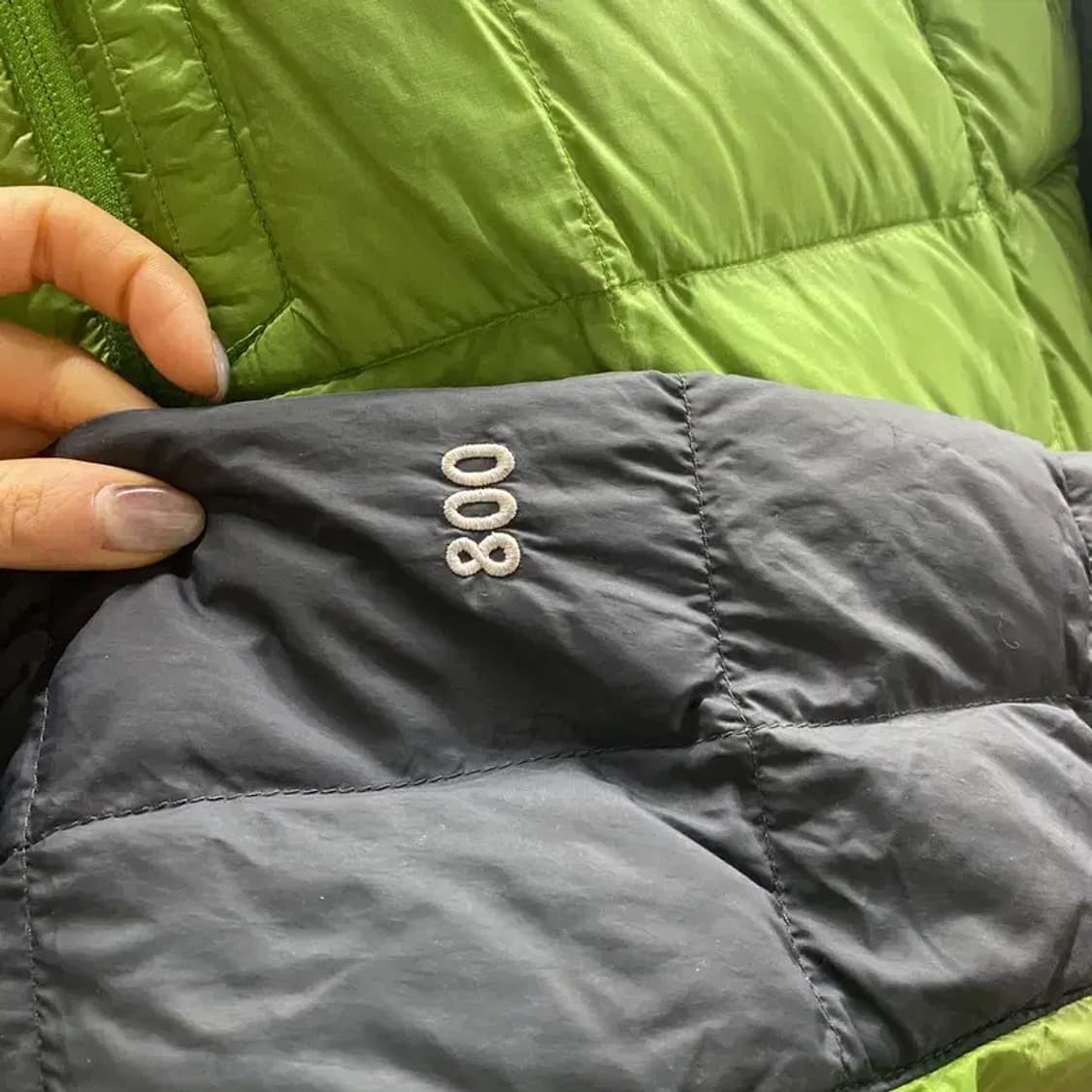 (90) 노스페이스 800 아웃도어 서밋시리즈 퀼팅 배색 후드 패딩 상품이미지6