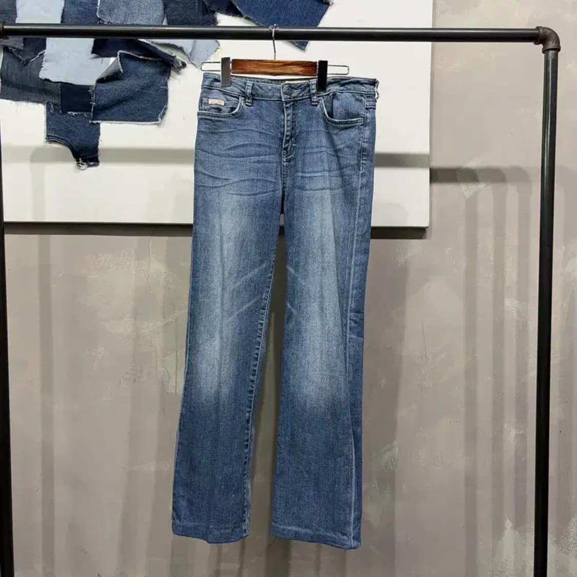 (27인치) 캘빈클라인 CK 여성 캐주얼 스판 워싱 청바지 데님팬츠 상품이미지1