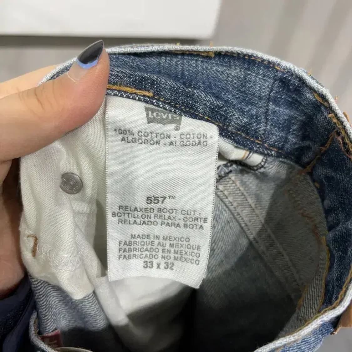 (33인치) 리바이스 557 캐주얼 부츠컷 청바지 데님팬츠 상품이미지6