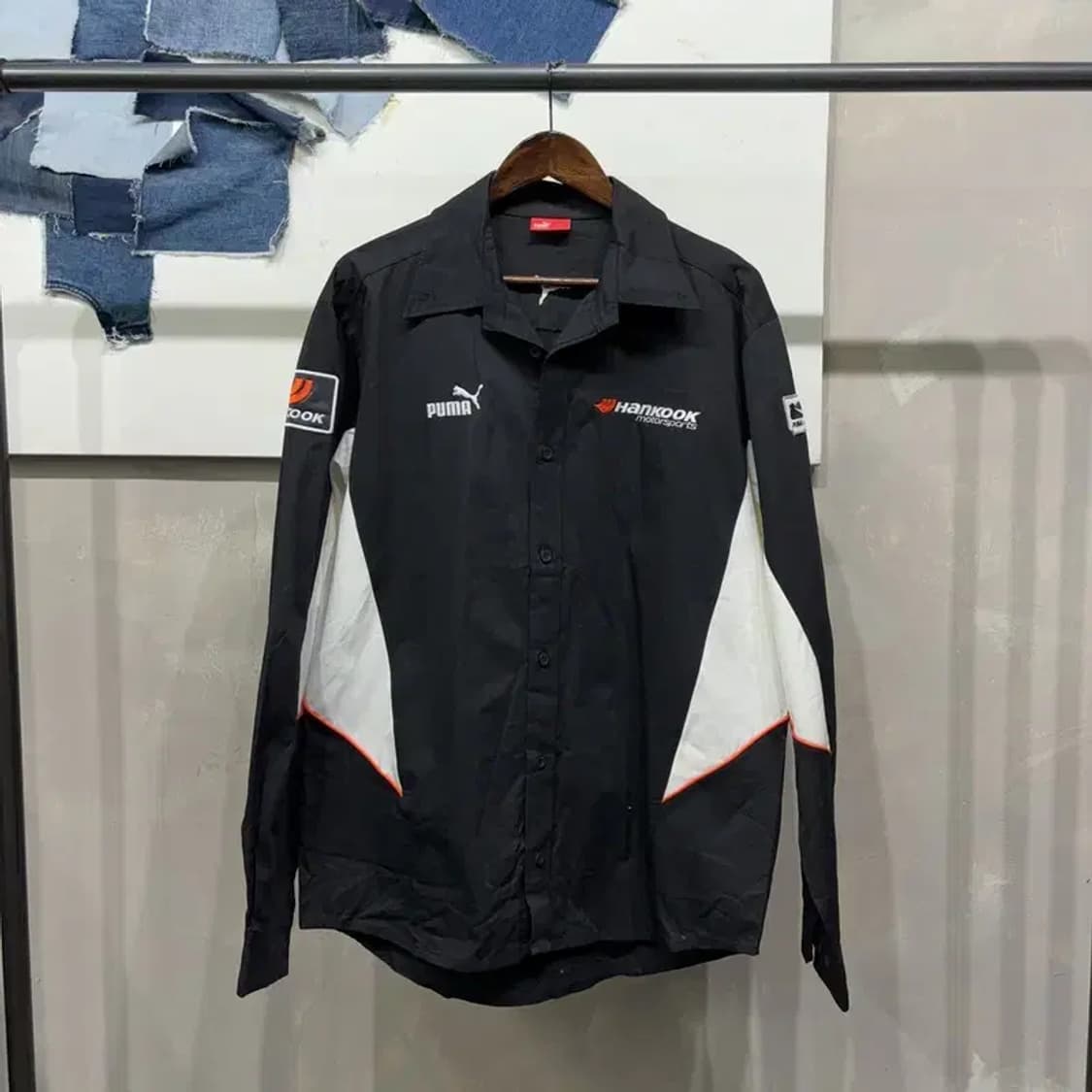 (110) 퓨마 한국모터스포츠 레이싱 스포츠 배색 셔츠 남방 상품이미지1