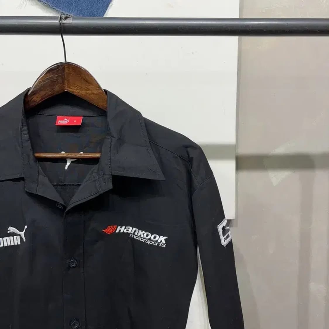 (110) 퓨마 한국모터스포츠 레이싱 스포츠 배색 셔츠 남방 상품이미지3