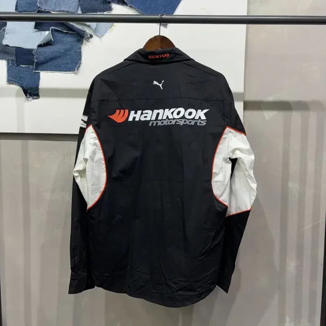 (110) 퓨마 한국모터스포츠 레이싱 스포츠 배색 셔츠 남방 상품이미지4