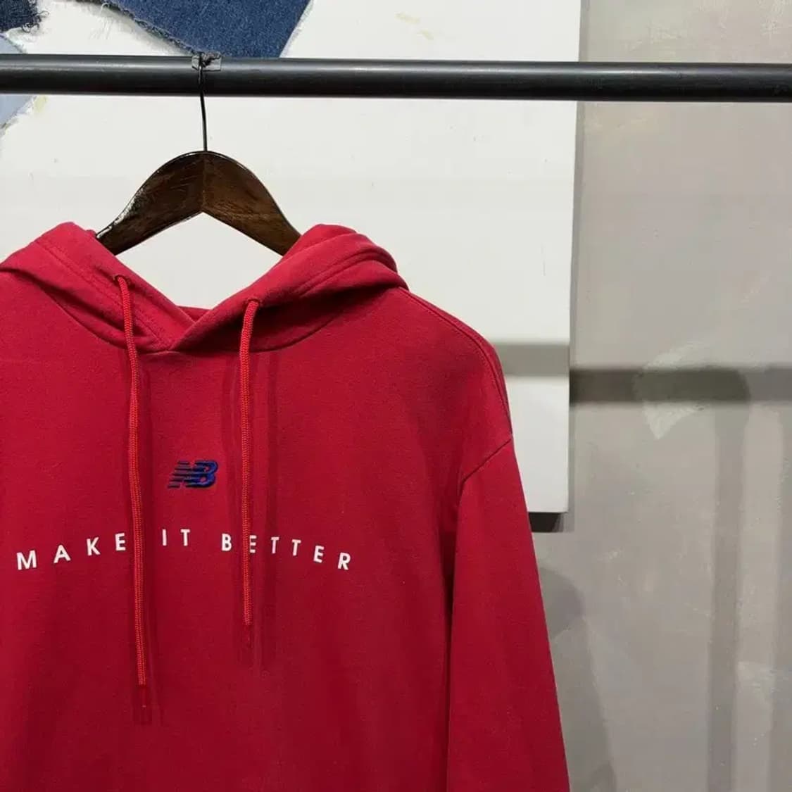 (100) 뉴발란스 스트릿 캐주얼 백프린팅 후드티 상품이미지3