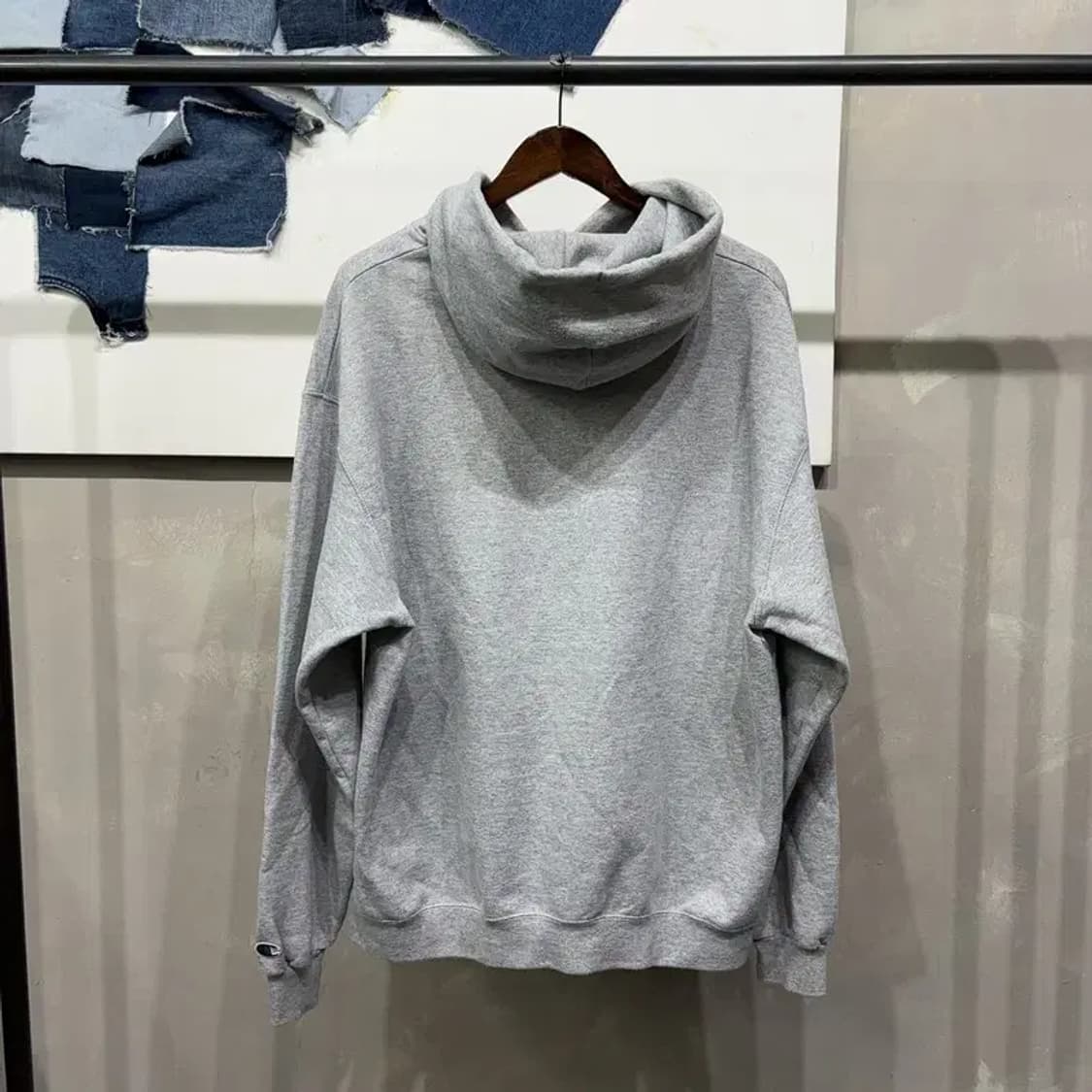 (115) 챔피온 스트릿 캐주얼 그레이 후드티 상품이미지4