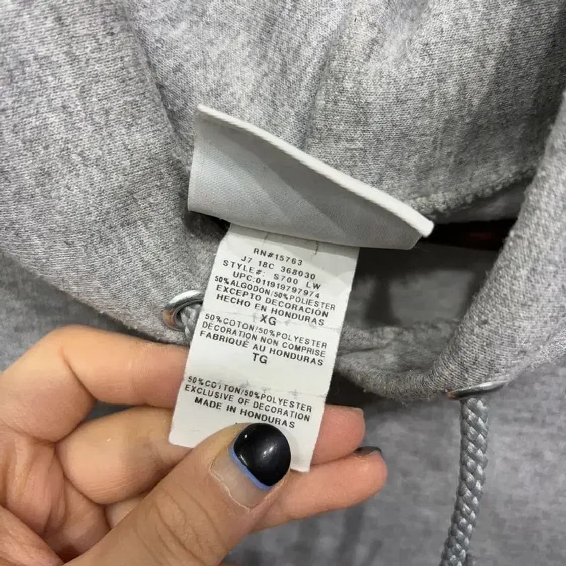 (115) 챔피온 스트릿 캐주얼 그레이 후드티 상품이미지5