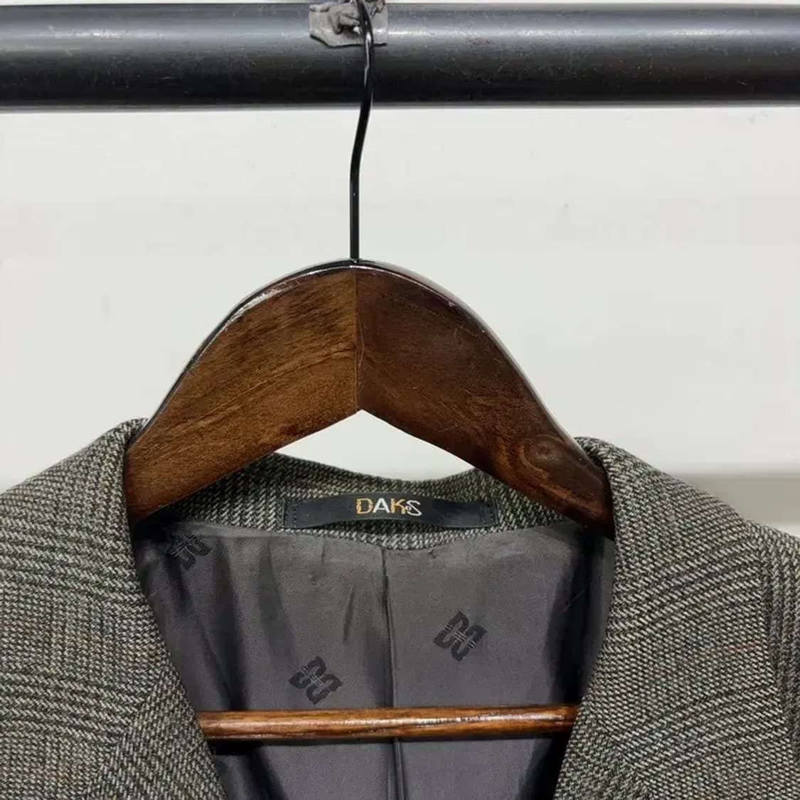 (105) 닥스 클래식 싱글 울 체크 블레이저 자켓 상품이미지2