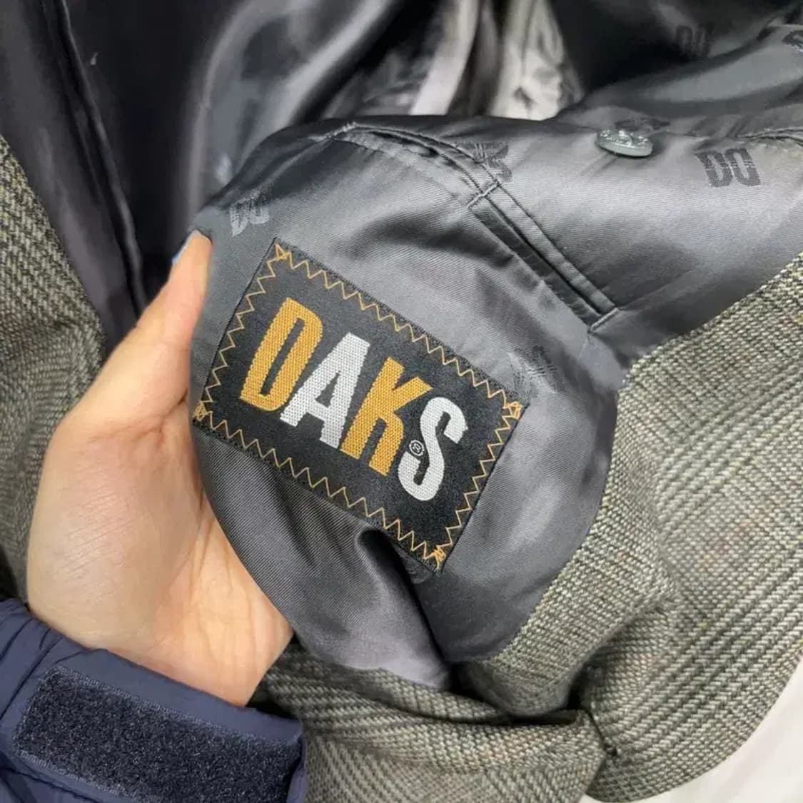 (105) 닥스 클래식 싱글 울 체크 블레이저 자켓 상품이미지5