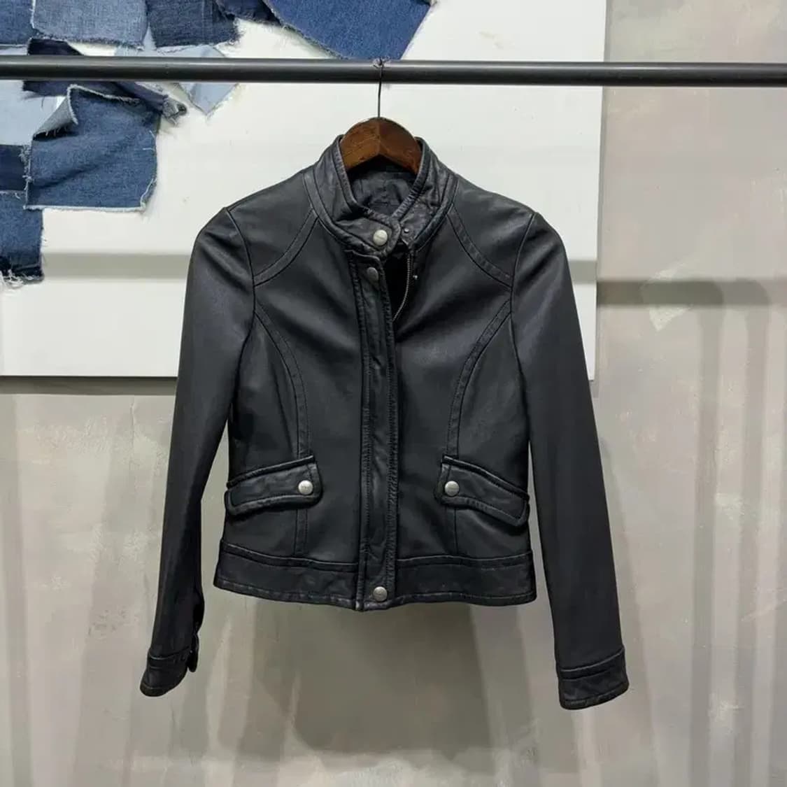 (55) 온앤온 여성 캐주얼 양가죽 라이더 자켓 상품이미지1