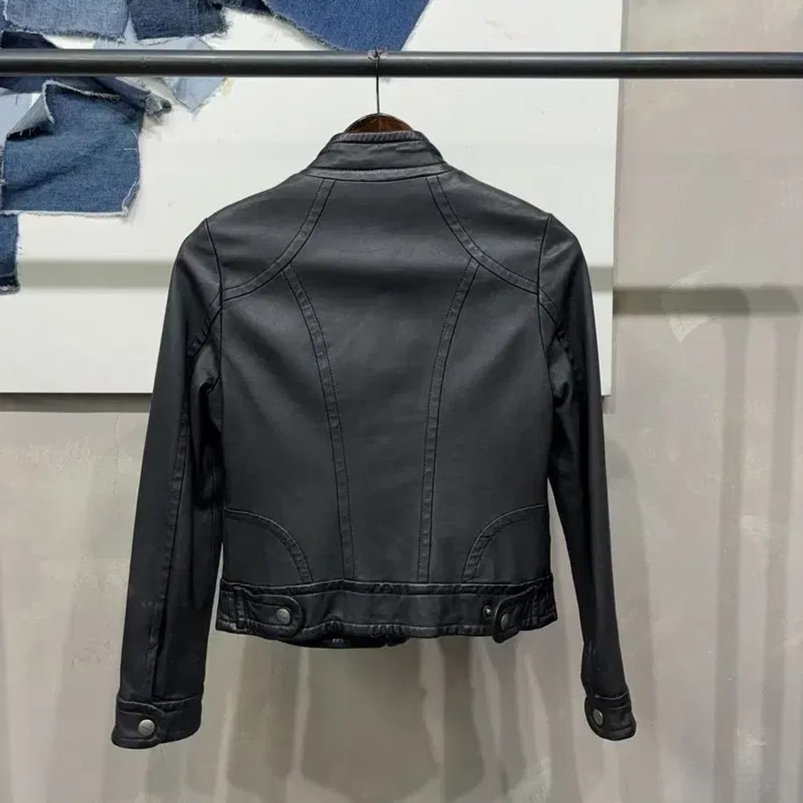 (55) 온앤온 여성 캐주얼 양가죽 라이더 자켓 상품이미지4
