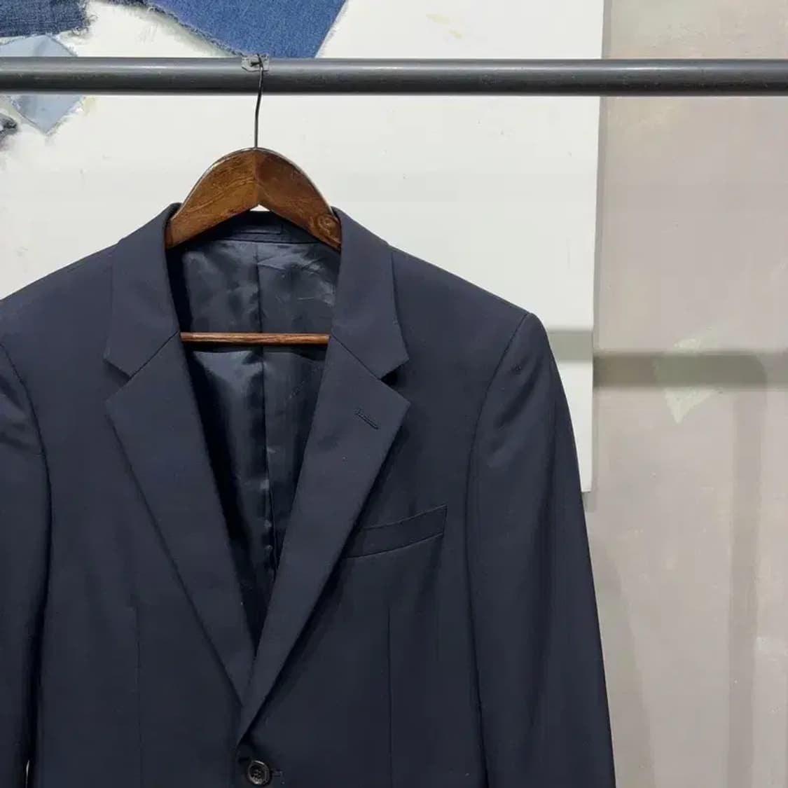 (95) 커스텀멜로우 캐주얼 클래식 싱글 울 블레이저 자켓 상품이미지3