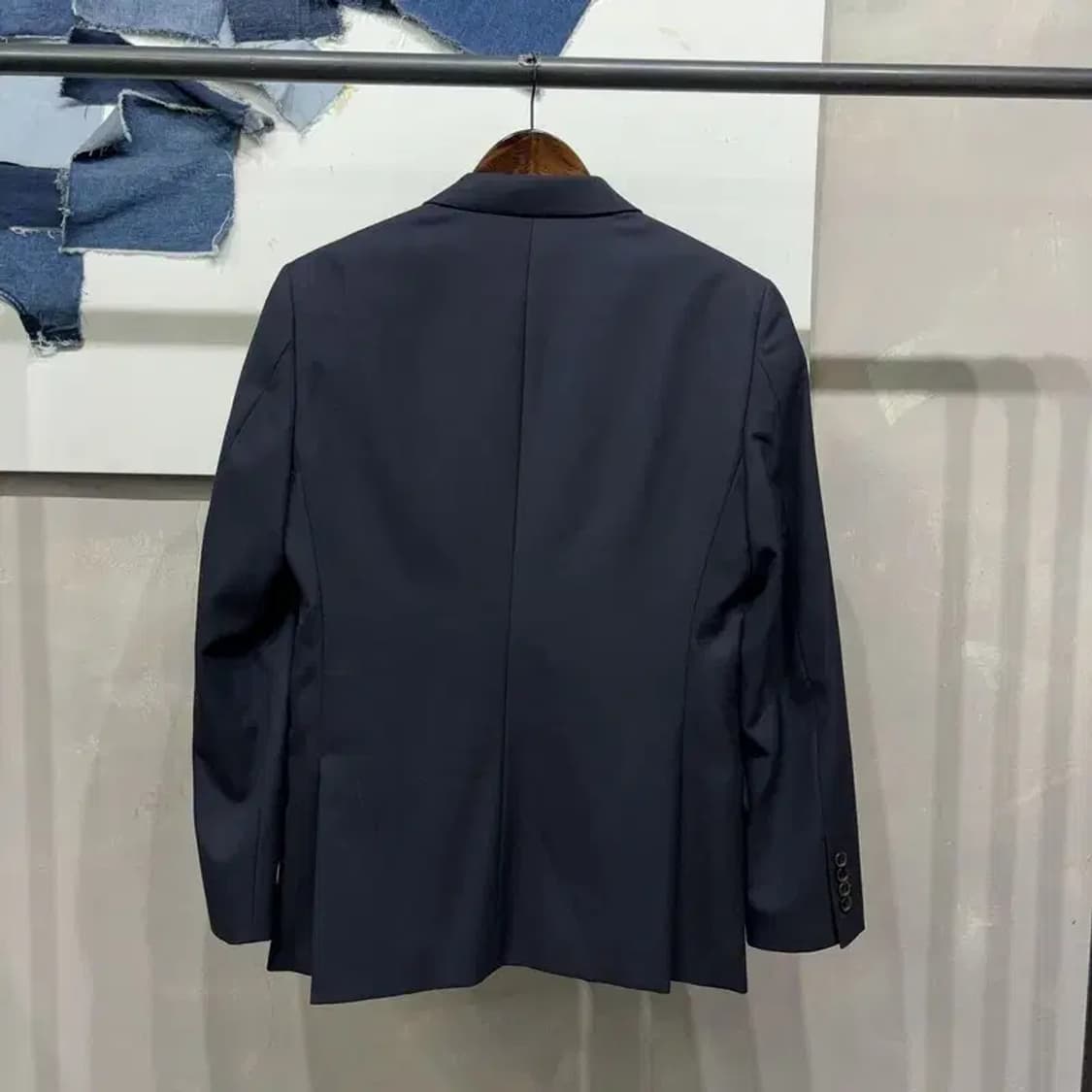 (95) 커스텀멜로우 캐주얼 클래식 싱글 울 블레이저 자켓 상품이미지4