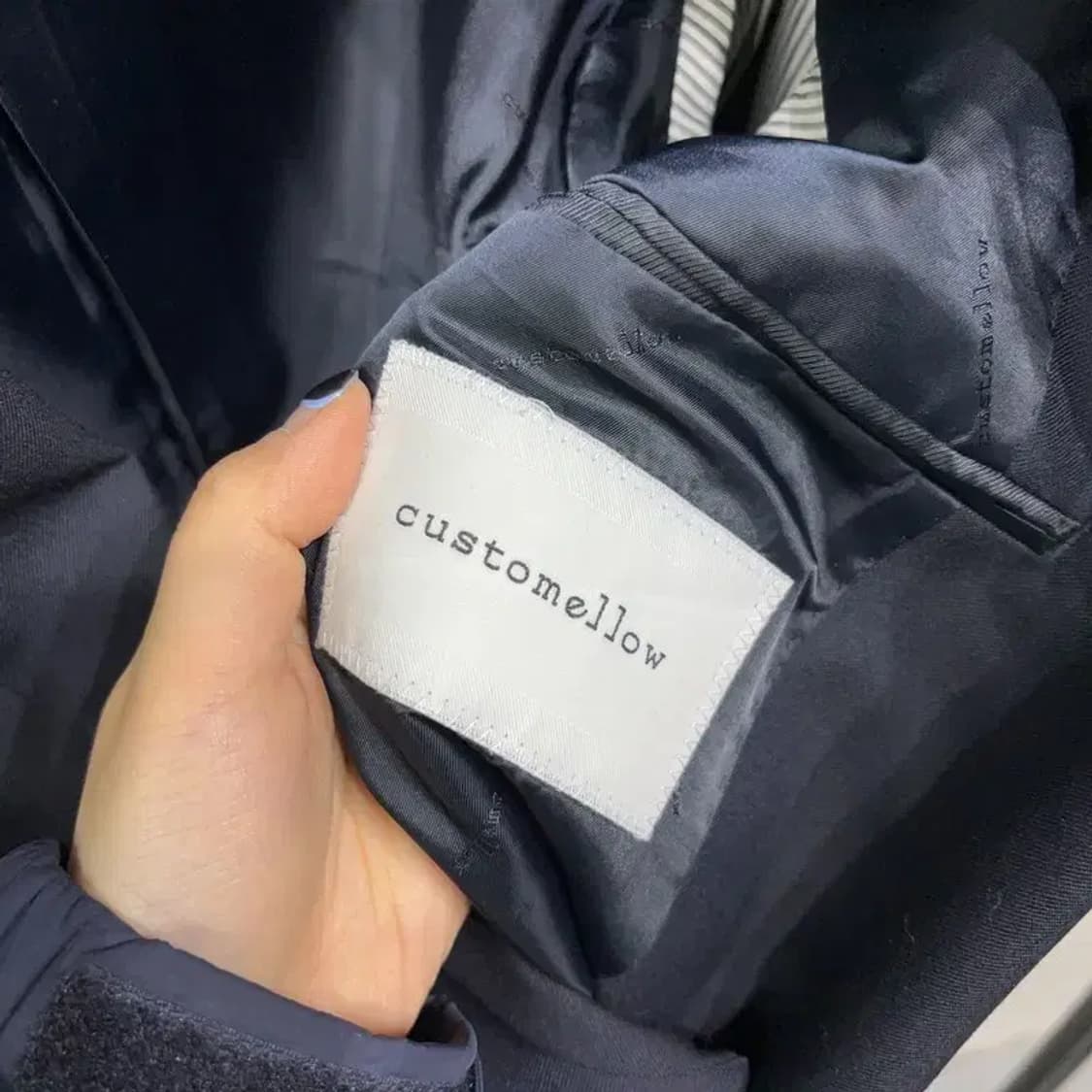 (95) 커스텀멜로우 캐주얼 클래식 싱글 울 블레이저 자켓 상품이미지5