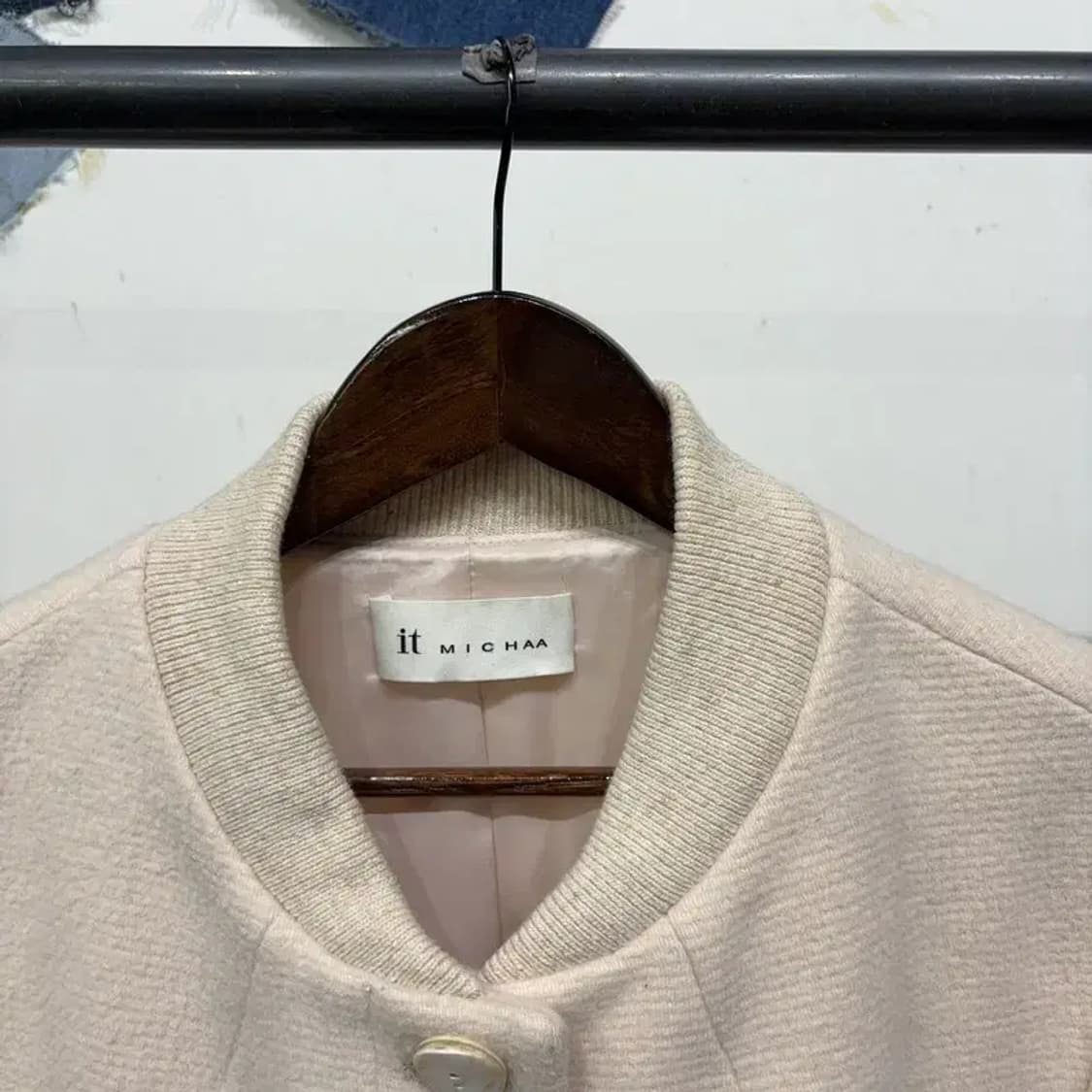 (95) 잇미샤 여성 캐주얼 부클 울 투포켓 자켓 상품이미지2