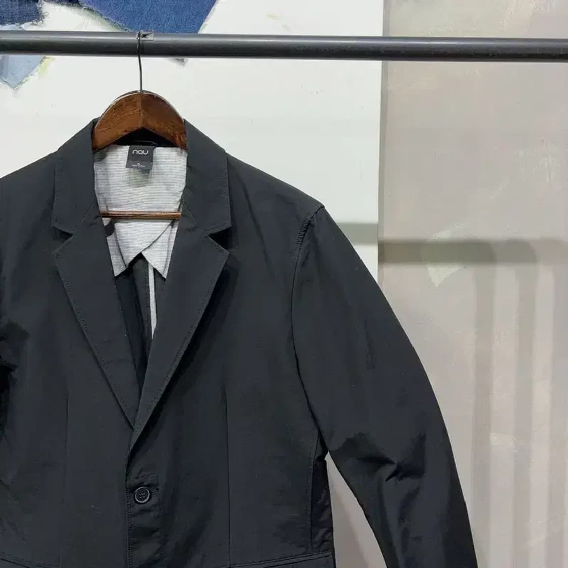 (105) 나우 캐주얼 베이직 싱글 코튼 블레이저 자켓 상품이미지3