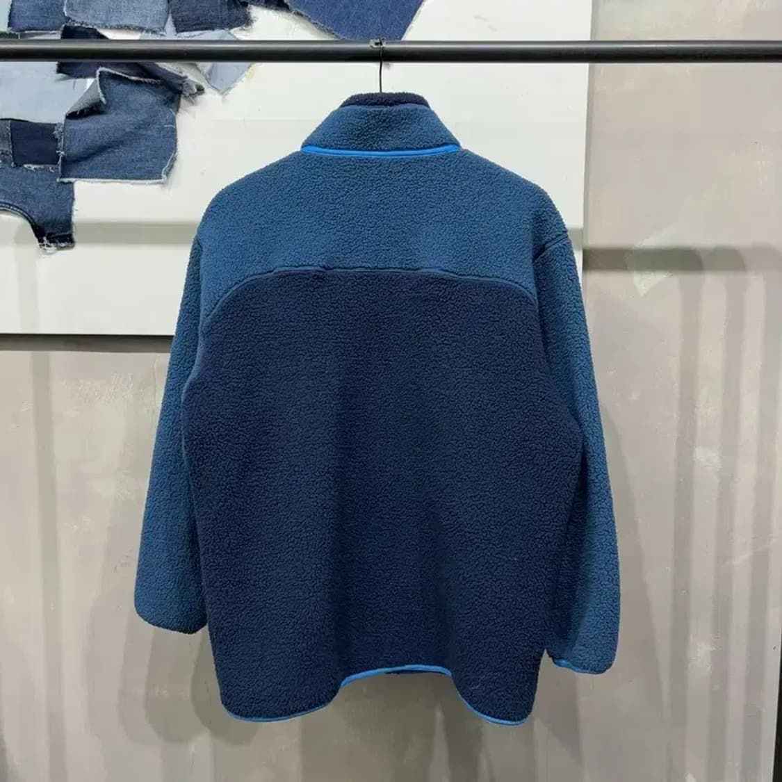 (110) 밀레 아웃도어 캐주얼 배색 뽀글이 후리스 자켓 상품이미지4