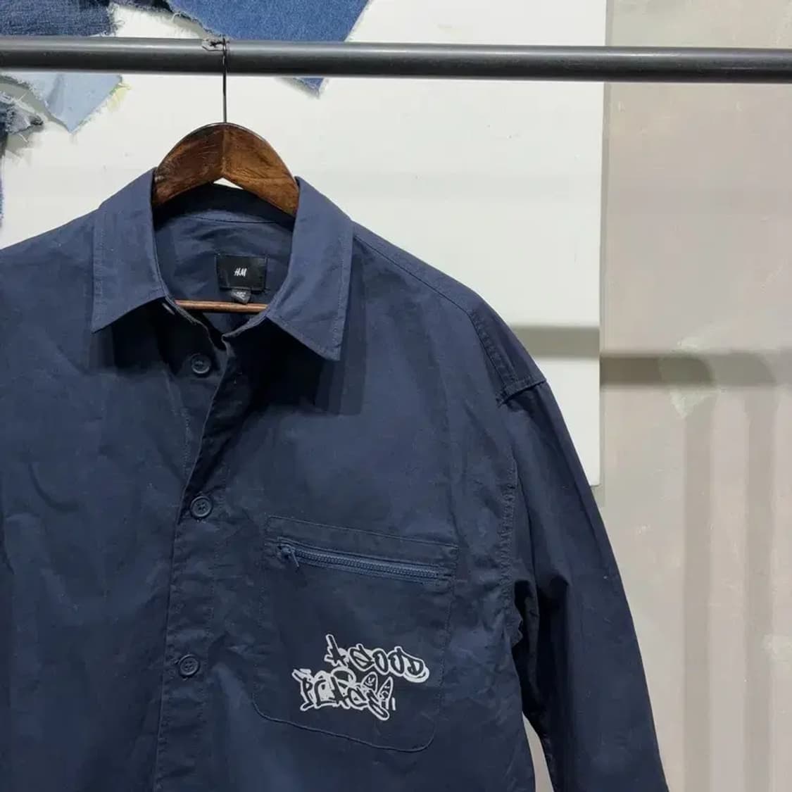 (100) H.M 흐앤므 캐주얼 프린팅 셔츠 남방 상품이미지3