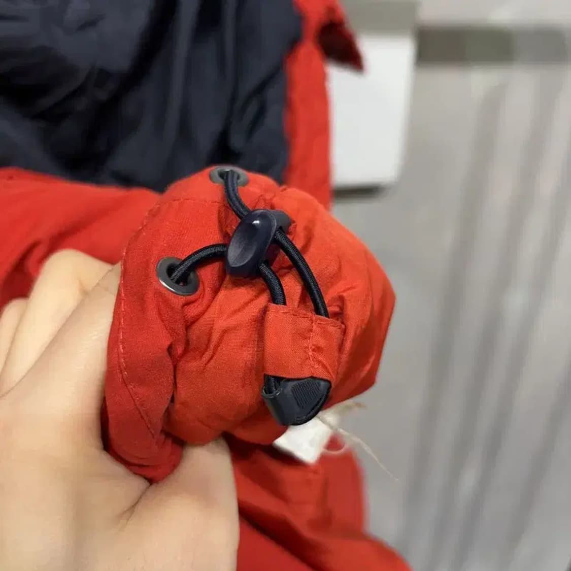 (100) MLB 야구 신시네티 레드스 배색 후드 패딩 조끼 상품이미지5