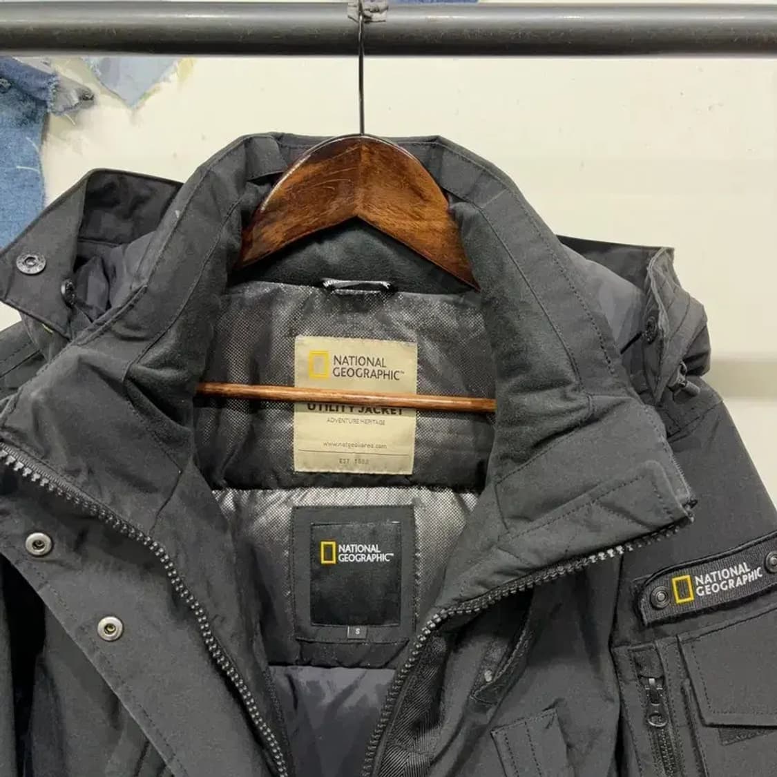 (90) 내셔널지오그래픽 아웃도어 후드 덕다운 오리털 숏패딩 상품이미지2