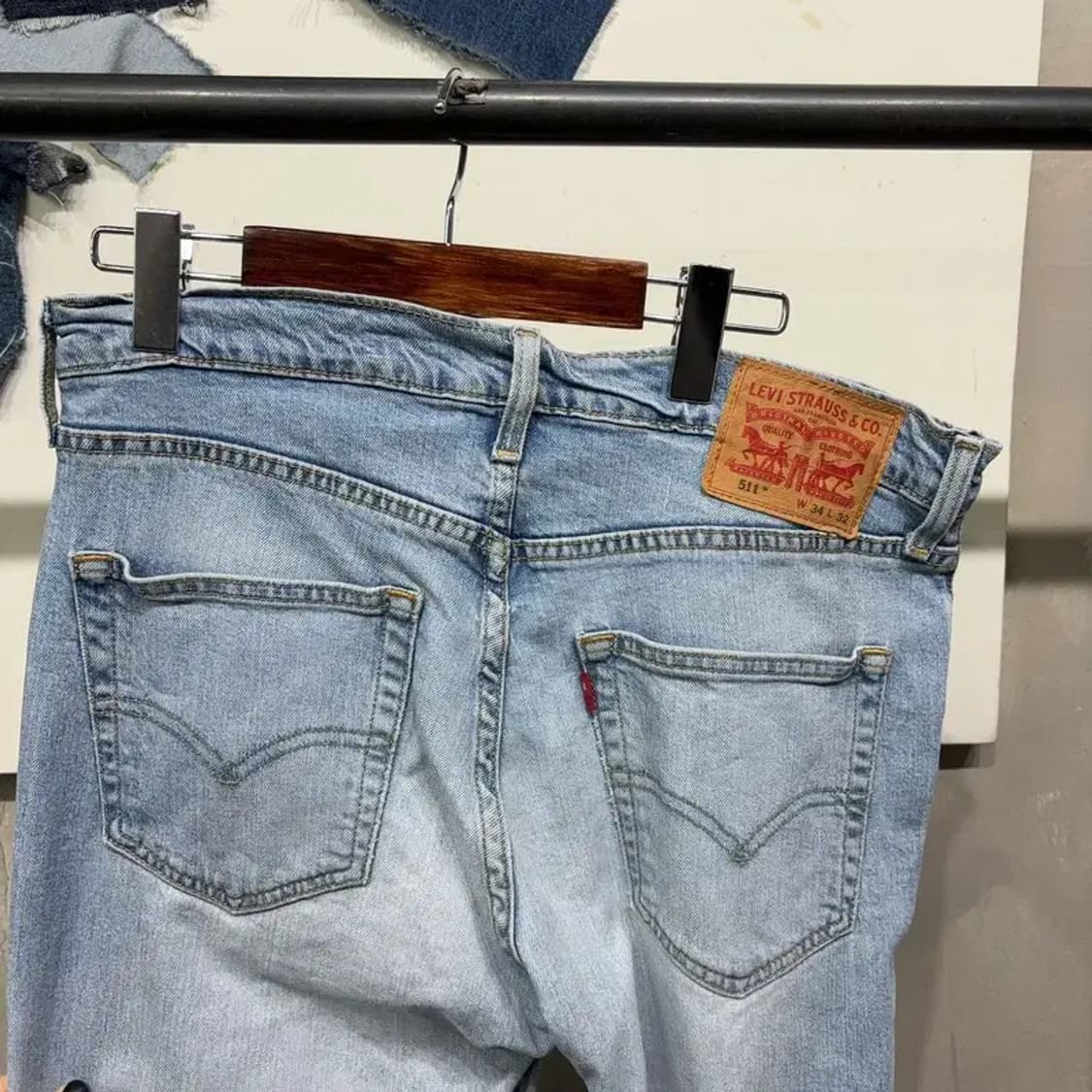 (34인치) 리바이스 511 캐주얼 연청바지 데님팬츠 상품이미지4