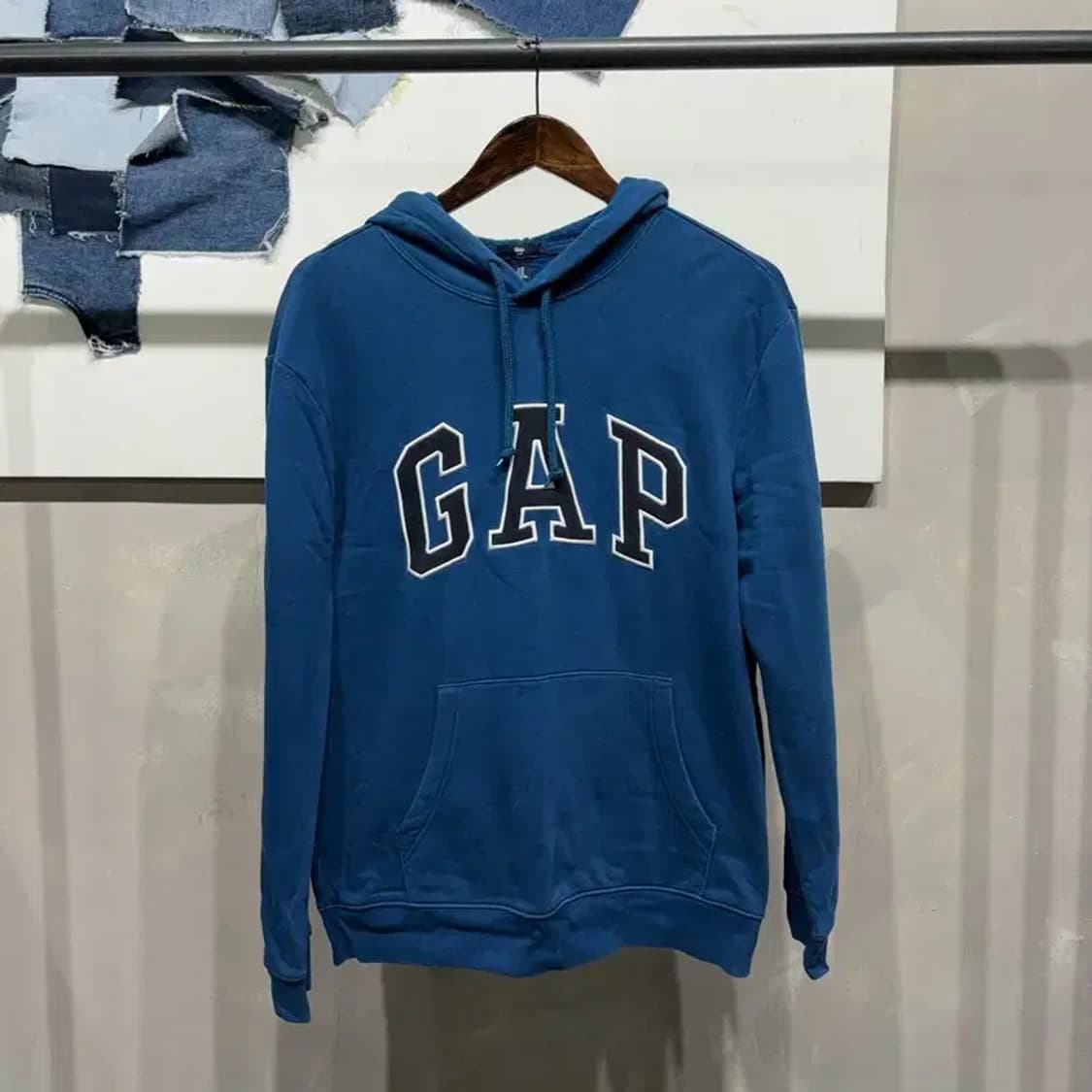 (95) GAP 갭 캐주얼 스트릿 빅로고 기모 후드티 상품이미지1