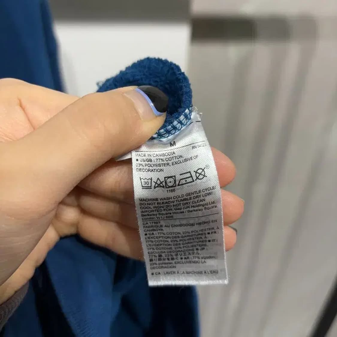 (95) GAP 갭 캐주얼 스트릿 빅로고 기모 후드티 상품이미지5