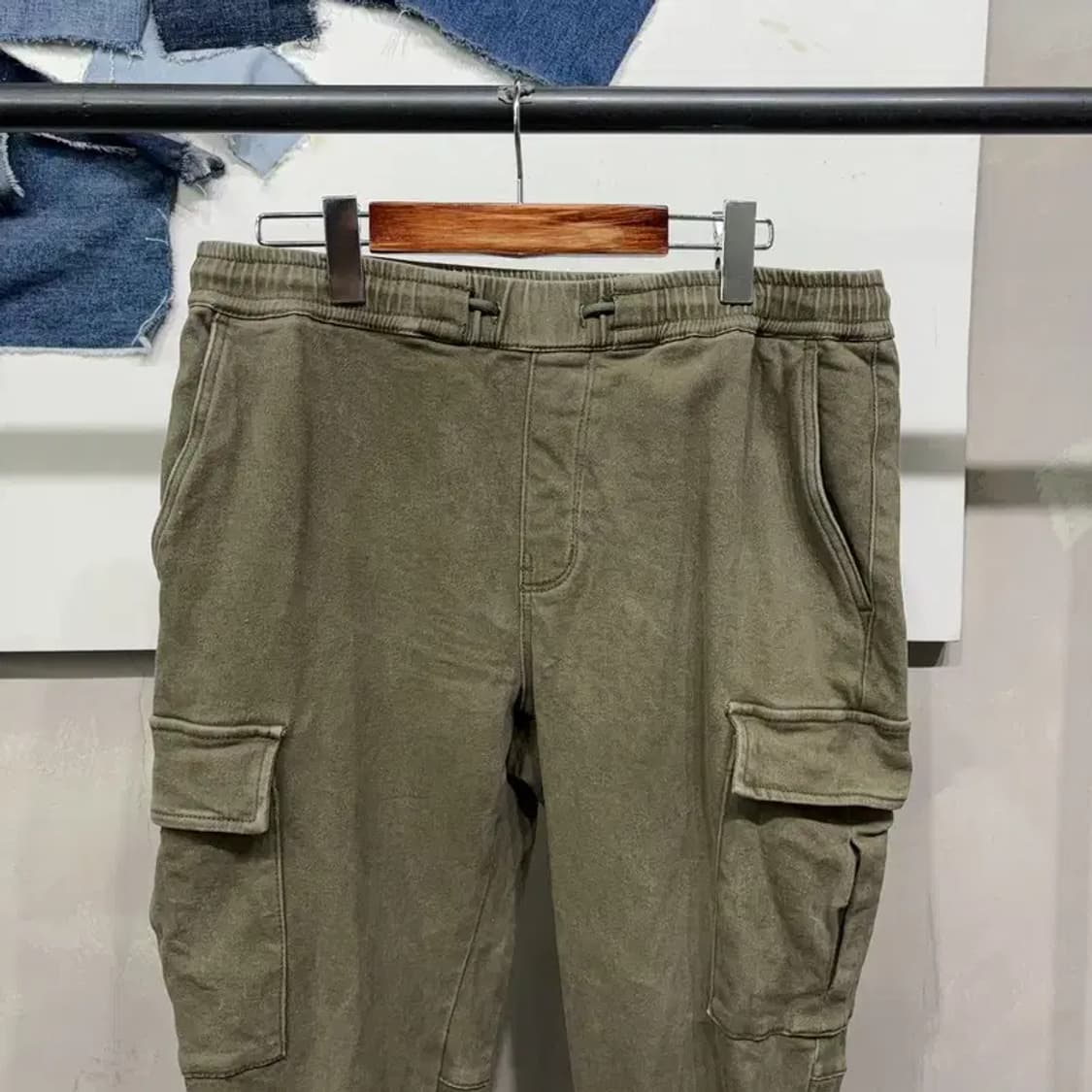 (32~34인치) 카이아크만 밀리터리 밴딩 카고 조거팬츠 바지 상품이미지2