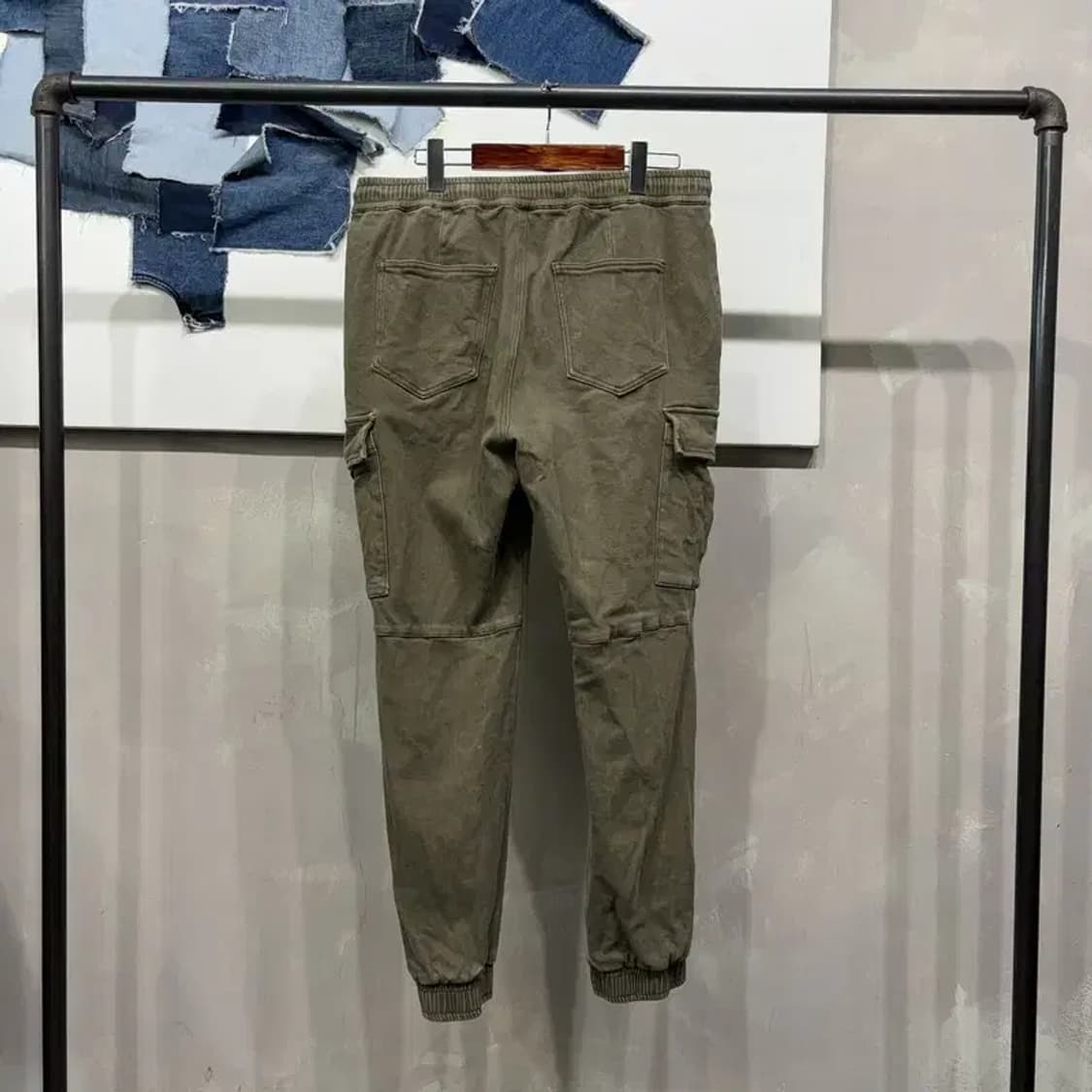 (32~34인치) 카이아크만 밀리터리 밴딩 카고 조거팬츠 바지 상품이미지3