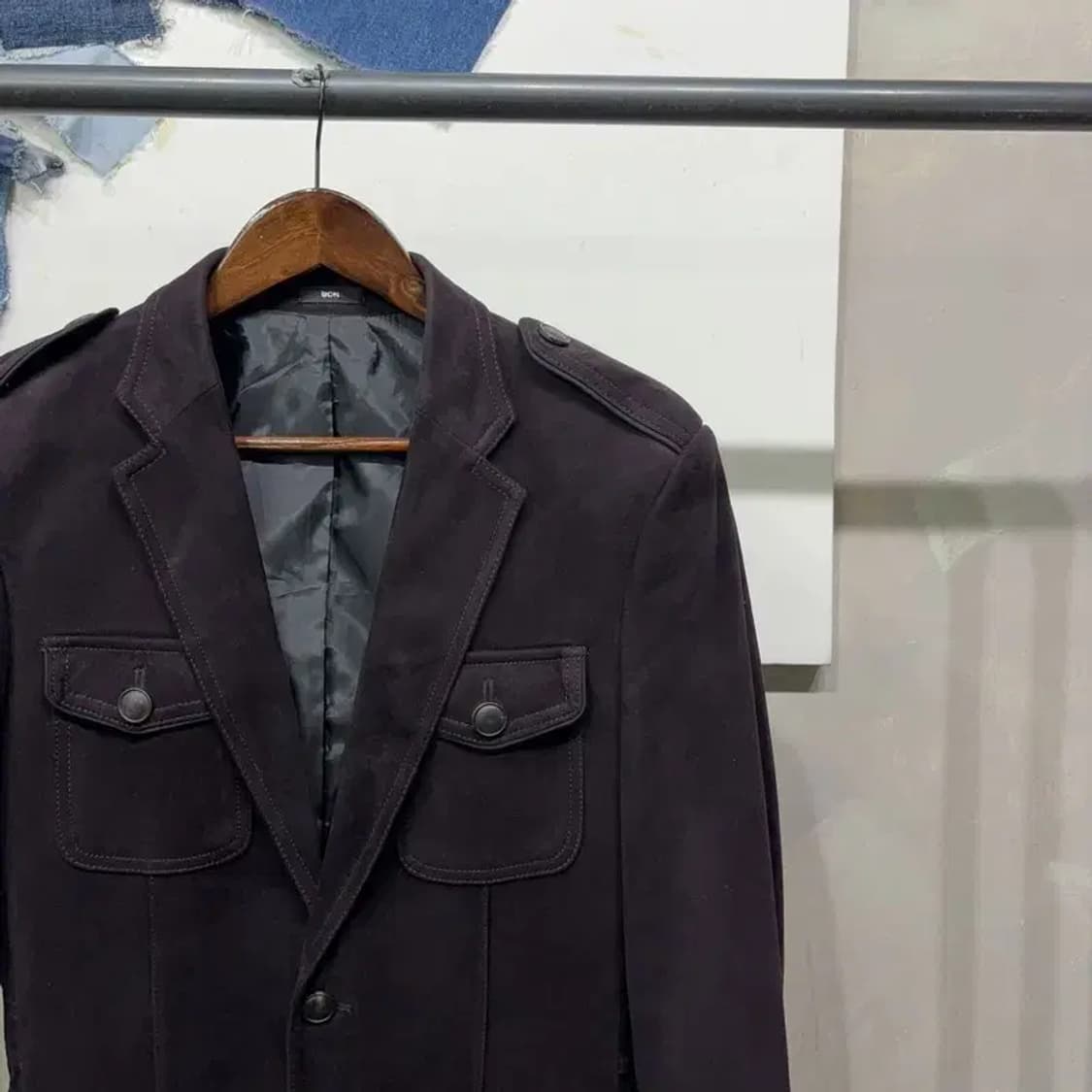 (95) 본 여성 캐주얼 스웨이드 블레이저 자켓 상품이미지3