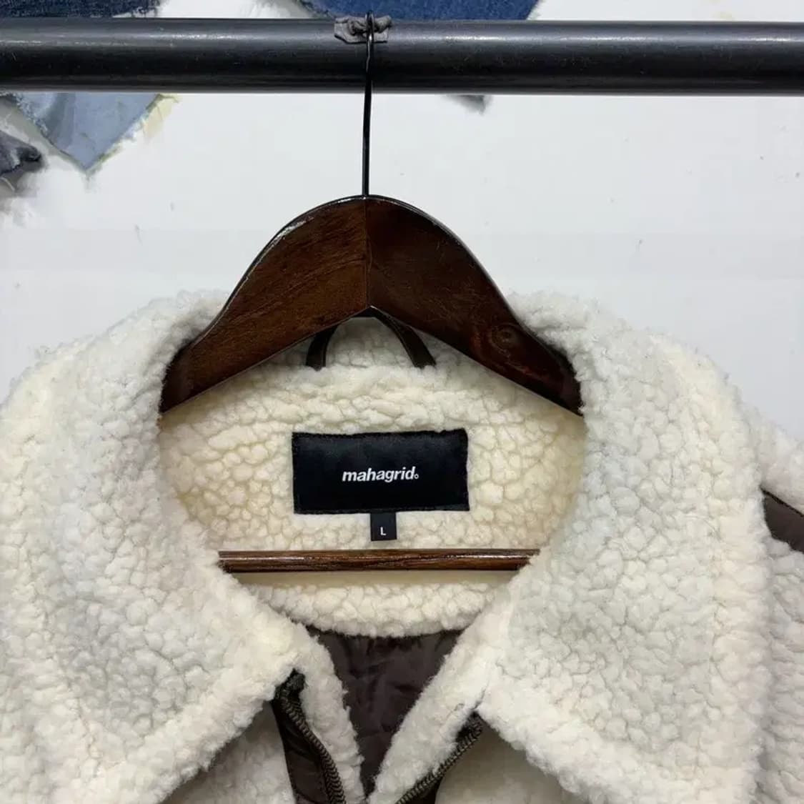 (100) 마하그리드 캐주얼 양털 뽀글이 후리스 자켓 상품이미지2