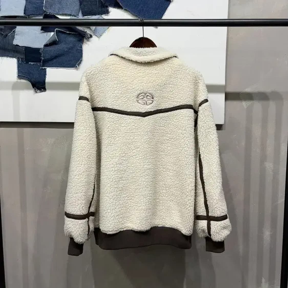 (100) 마하그리드 캐주얼 양털 뽀글이 후리스 자켓 상품이미지4